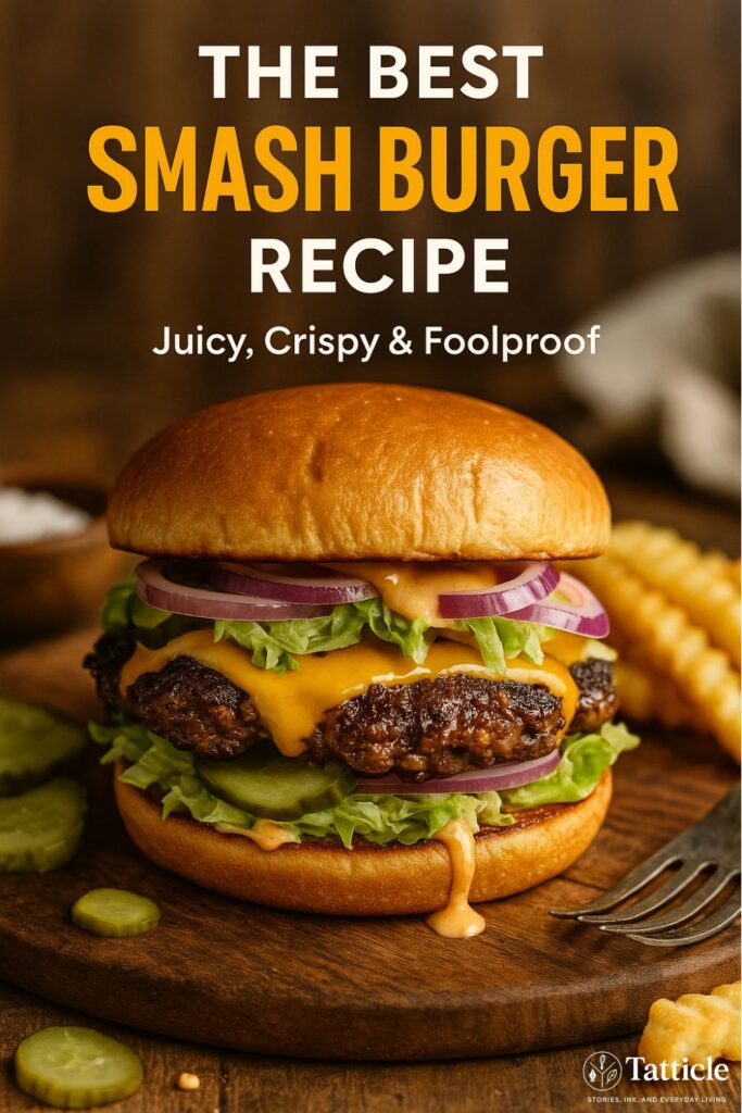 smash burger recipe pin