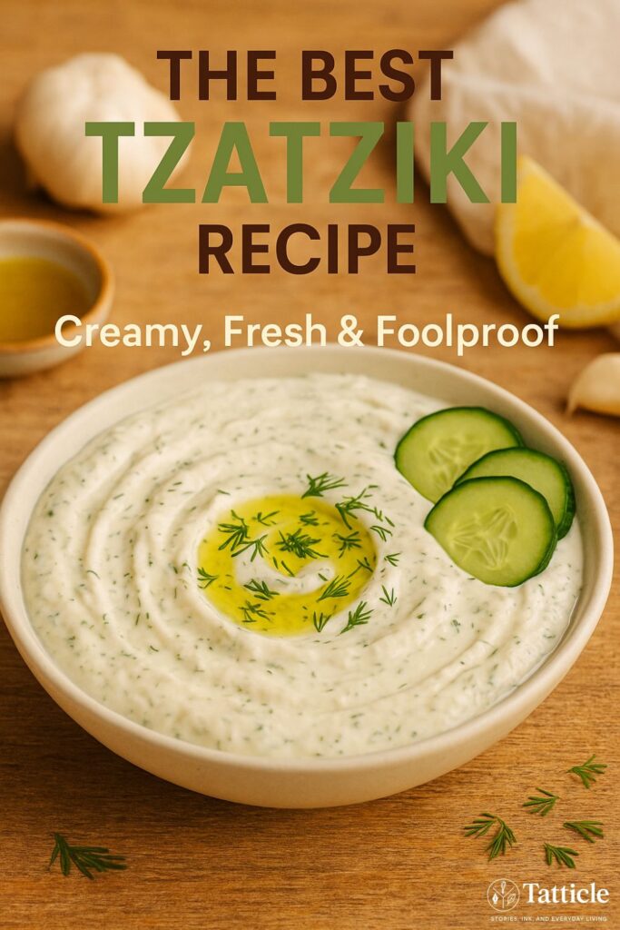 tzatziki recipe pin