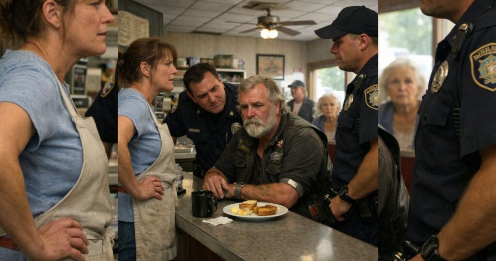 She Defended a Grieving Biker, Then Two Hundred Riders Saved Her Diner